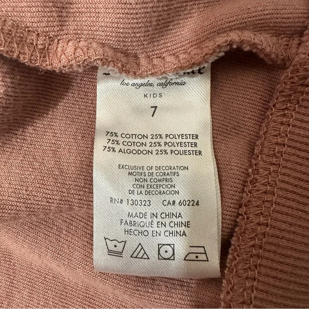 Juicy Couture Mauve Pink Velour Two Piece Front Zip Track Suit Girls Size 7